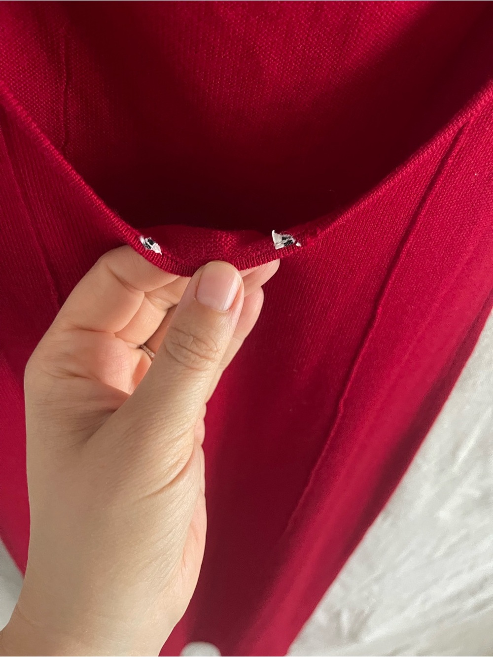 Reformation Gaia Regenerative Merino Sweater Dress | Size small | Lipstick Red - Picture 10 of 12